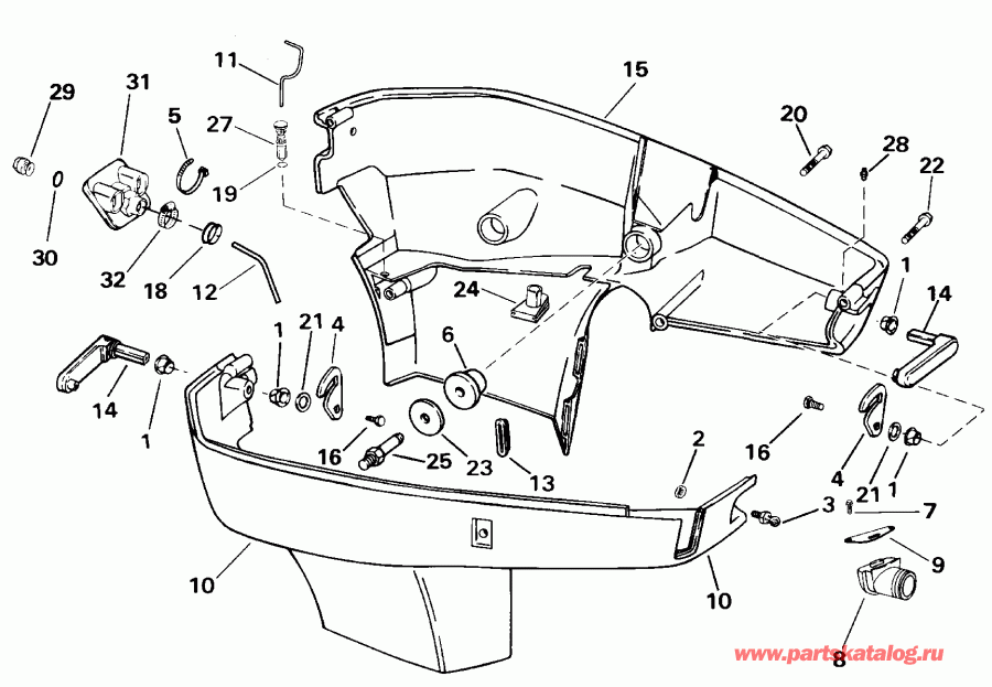    E225FCXSSC FFI, Elec Start, TNT, 25 IN s  - wer Engine Cover