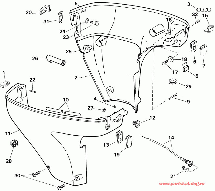  Evinrude E10RVL4SIC 4-stroke, rope start, tiller,  - wer   ()