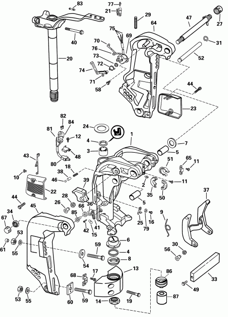   EVINRUDE E115FSLSIF FFI, elec start, TNT, 20 in s  - dsection