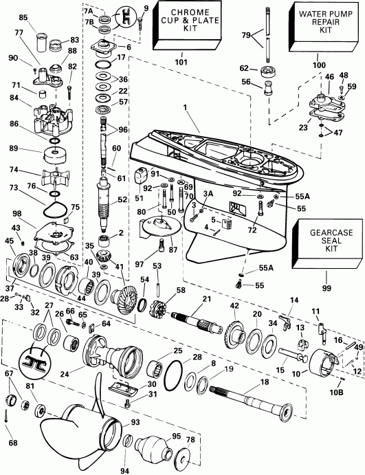 ����� Evinrude E135FPLSIF FFI, elec start, TNT, 20 in s  - Counter Rotation - Fcx, Fc Models - �������� �������� - Fcx, Fc Models