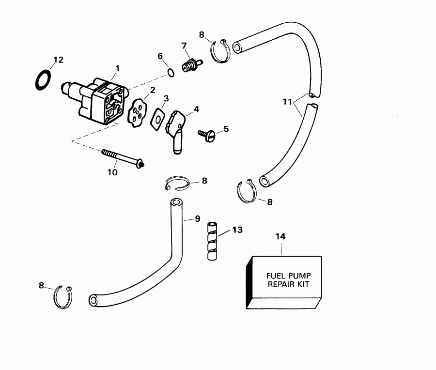    E15R4SID 4-stroke, rope start, 15 in sha  - el  / el Pump