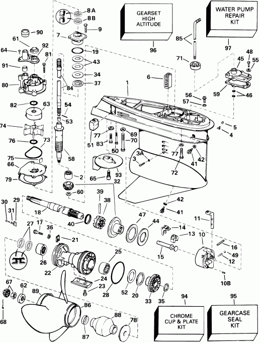   EVINRUDE E250FCXSIF FFI, elec start, TNT, 25 in s  -  Rotation - Fl - Fpl - Fsl - Fs Models - Standard Rotation - Fl - Fpl - Fsl - Fs Models