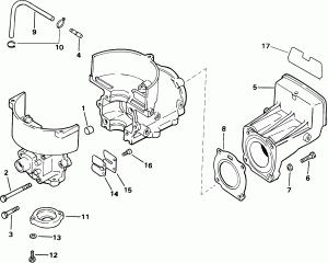  &   ,   (Cylinder & Crankcase , Reed Valve)