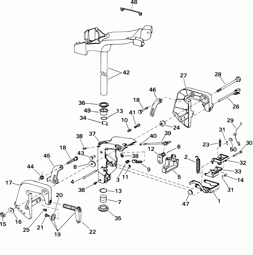     E6R4SIE 4-stroke, rope start, tiller, 15  - dsection