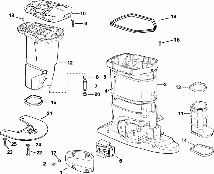    EVINRUDE E135FSLSRM  - haust 