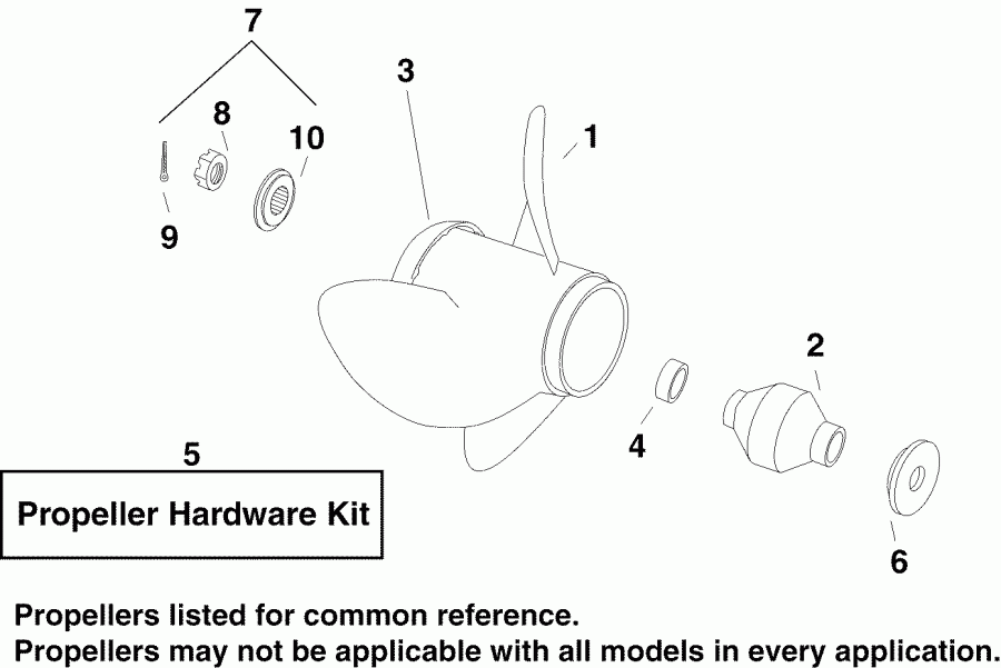    EVINRUDE E90DPXSRC  - uminum & Stainless 3 Blade Propellers - uminum & Stainless 3 Blade  s