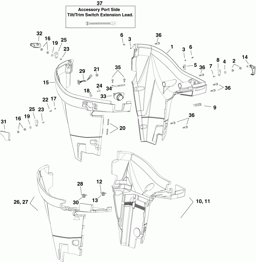 ��������� ����� ������� E250DPXSOC  - wer Engine Cover - wer ������ ��������� (�����)