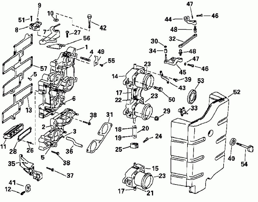   Evinrude E250FCXSOB  - take  - take Manifold