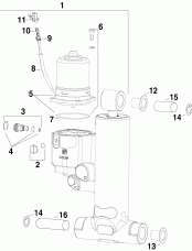 Trim & Tilt Hydraulic Assembly (late Puction) (Trim & Tilt Hydraulic Assembly (late Production))