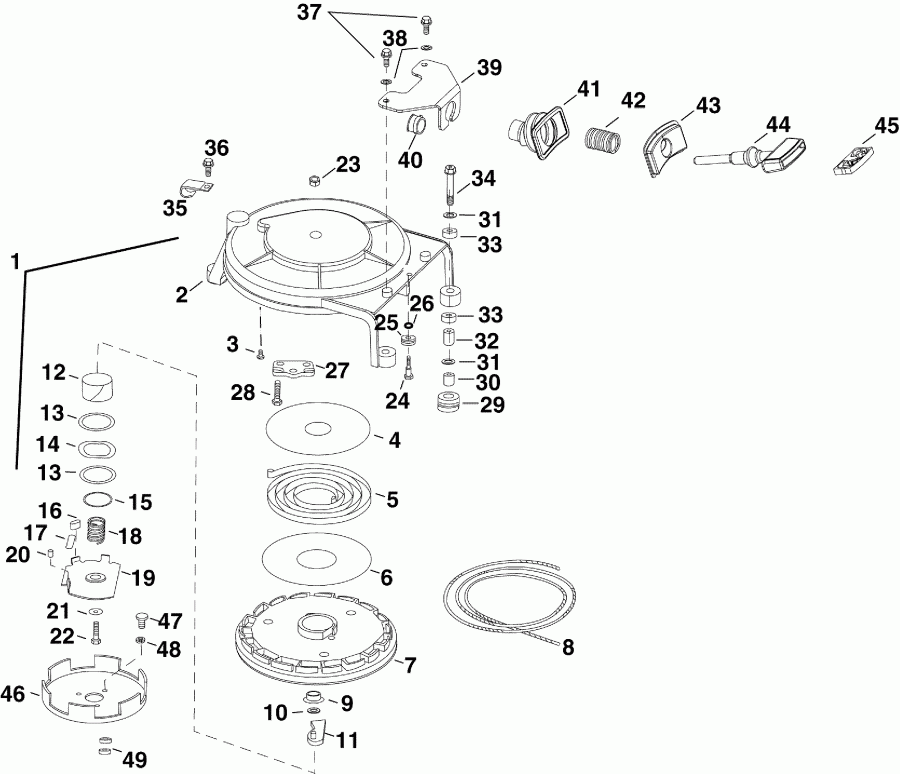  EVINRUDE E40DRLSUM  - coil Starter / coil 