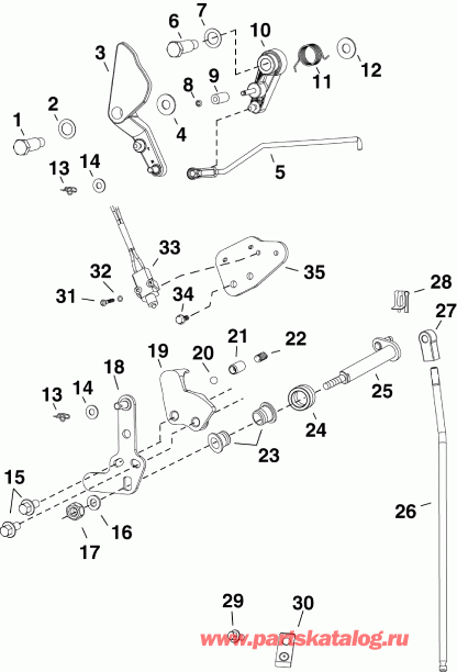   E25DRLISC  - rottle & Shift Linkage / rottle &  