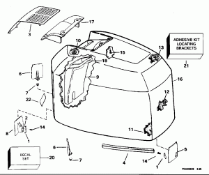   () - Johnson - 200tx, 200sl, 200cx, 225 (Engine Cover - Johnson - 200tx, 200sl, 200cx, 225)