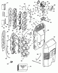    - 175 H.p. (Carburetor And Intake Manifold - 175 H.p.)