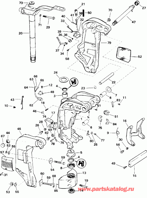   EVINRUDE BE115TLEDA 1996  - Power Trim & Tilt /   