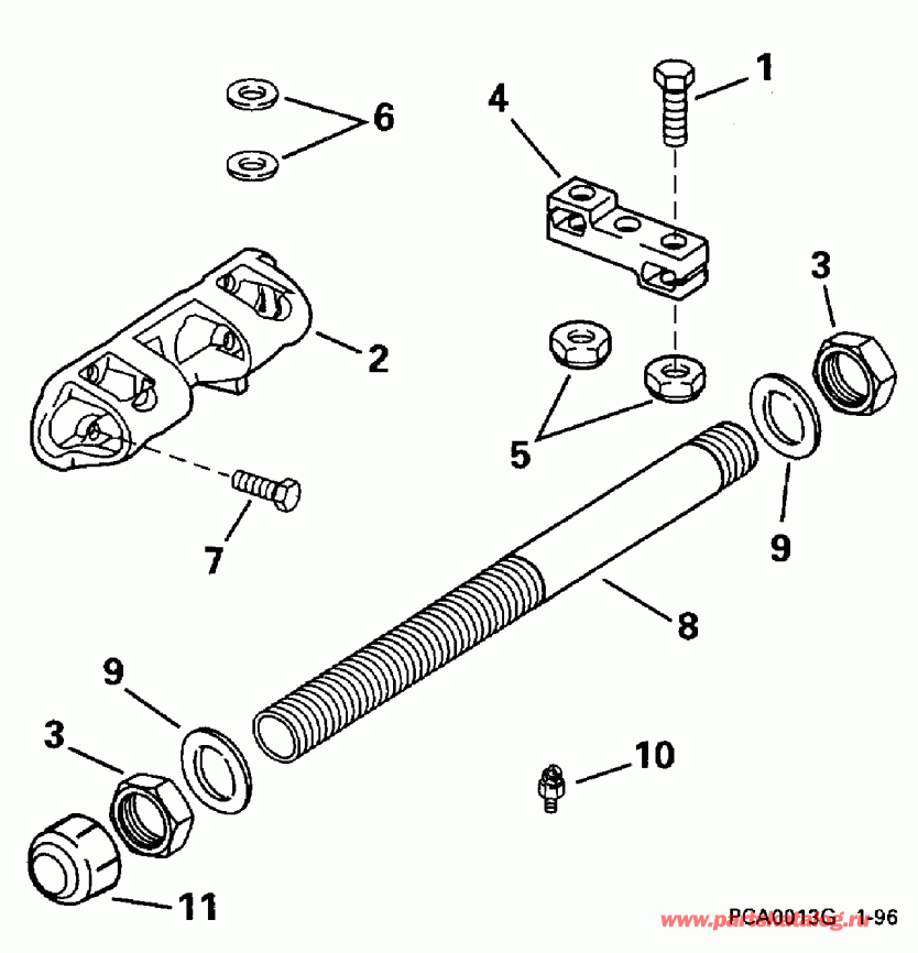 ��������� EVINRUDE BE150ELEDB 1996  - 150gl, Sl - 175gl, Sl Only