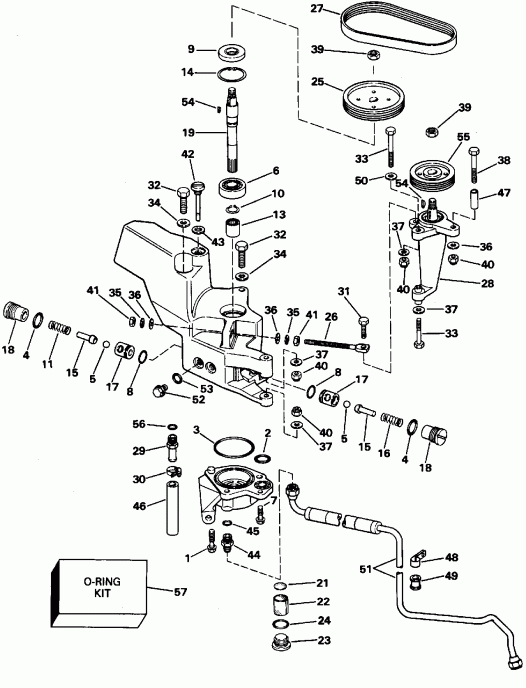 �������� ����� Evinrude BE225CXEDE 1996  - wer ������� ������� ����� / wer Steering Pump