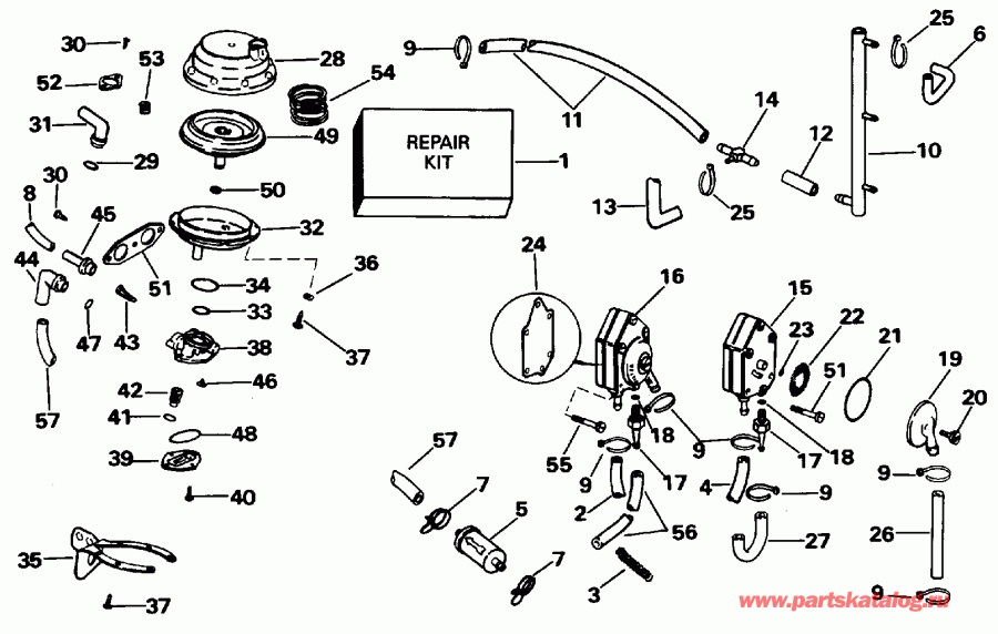 ����� Evinrude BE35AREDS 1996  - el System / el System