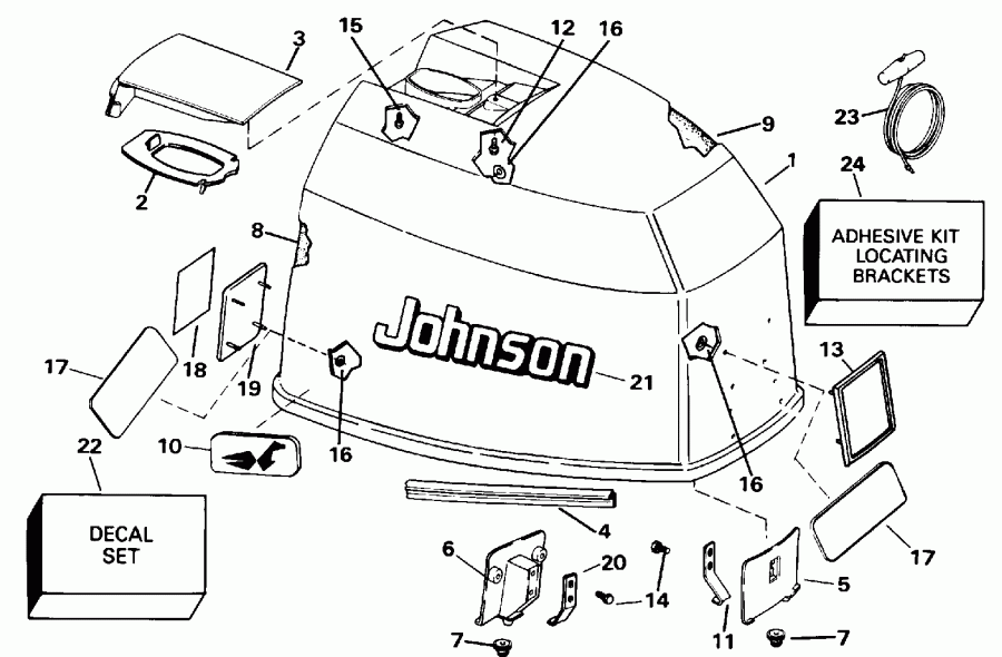   Evinrude E115JLEDA 1996  - Johnson