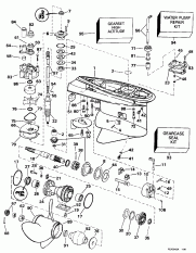  -  Rotation - 25  & 30  Models (Gearcase - Standard Rotation - 25 In. & 30 In. Models)