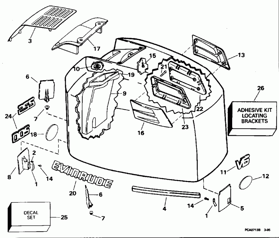 ��������� �������� ����� EVINRUDE E225TXEDE 1996  - Evinrude - 200stl, 225stl