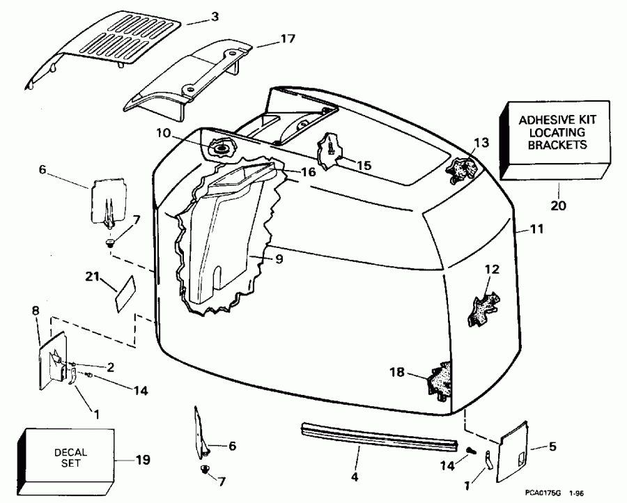 ����� Evinrude E225TZEDE 1996  - Evinrude - 200tx, 200sl, 200cx, 225 - Evinrude - 200tx, 200sl, 200cx, 225