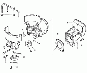  &  ,   (Cylinder & Crankcase, Reed Valve)