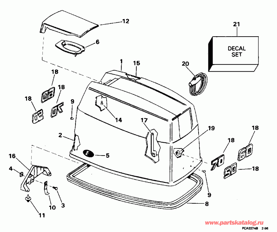    E70TLEDA 1996  - Evinrude
