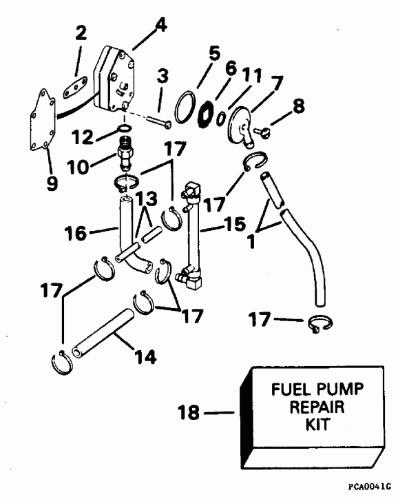 ��������� ����� Evinrude XE112TSXEDR 1996  - el ����� / el Pump