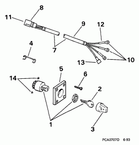 Ignition  &  - 9.9 (Ignition Switch & Cable - 9.9)