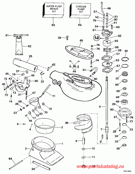    Evinrude BE30BAEUD 1997  - t Drive Unit / t Drive Unit