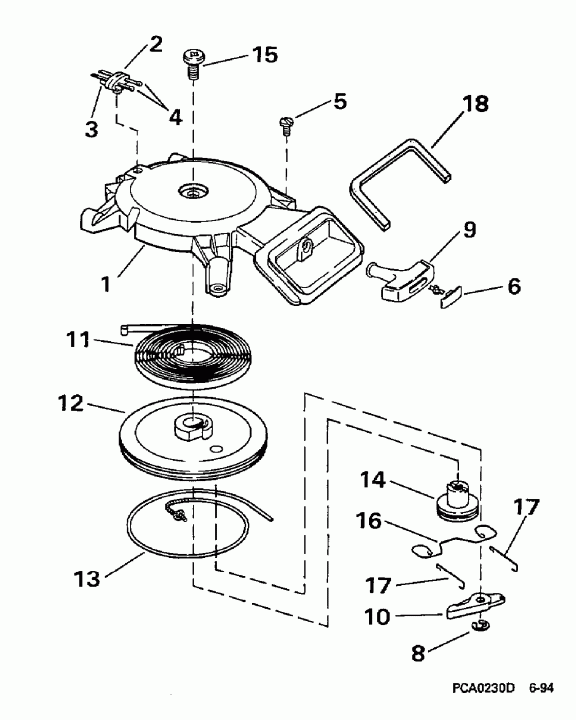  EVINRUDE BE4BRLEUC 1997  - wind ������� / wind Starter