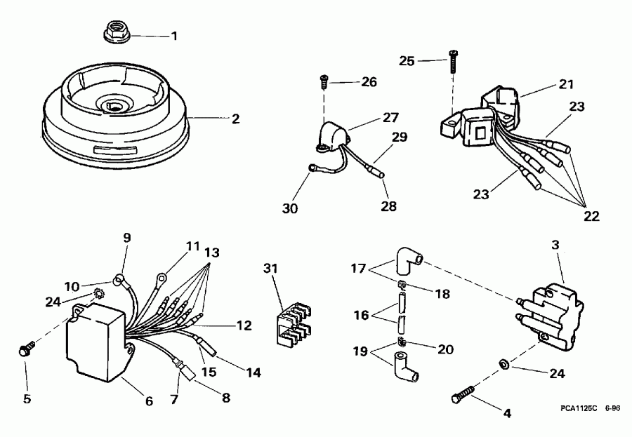 ��������� ��������� Evinrude BE8FRBXEUR 1997  - Rope - ����
