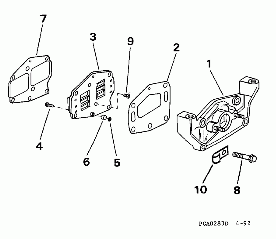   Evinrude BE8RCLB 1997  - take  - take Manifold