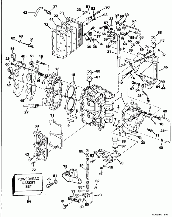 ��������� �������� ����� ������� E10FRLEUA 1997  - linder Head & Crankshaft / linder Head & ��������