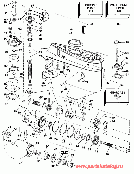   EVINRUDE E25REUM 1997  - linder &   / linder & Crankcase