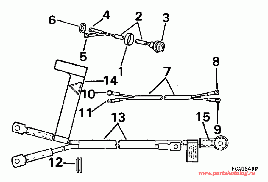 ��������� ��������� EVINRUDE E25TEEUM 1997  - art Switch & Cables - art ������������� & ������s
