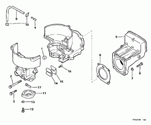  &  ,   (Cylinder & Crankcase, Reed Valve)