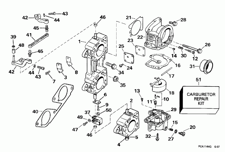  Evinrude BE225SLECS 1998  -  225, 250 - 225, 250