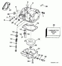  -- 20sr, 25r (Carburetor -- 20sr, 25r)