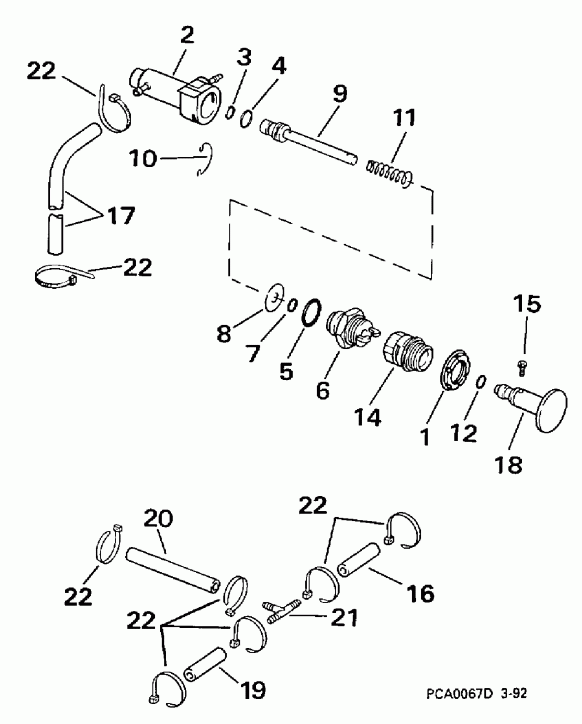 ��������� ��������� EVINRUDE BE40EECR 1998  -  Manual Start / ������ Start