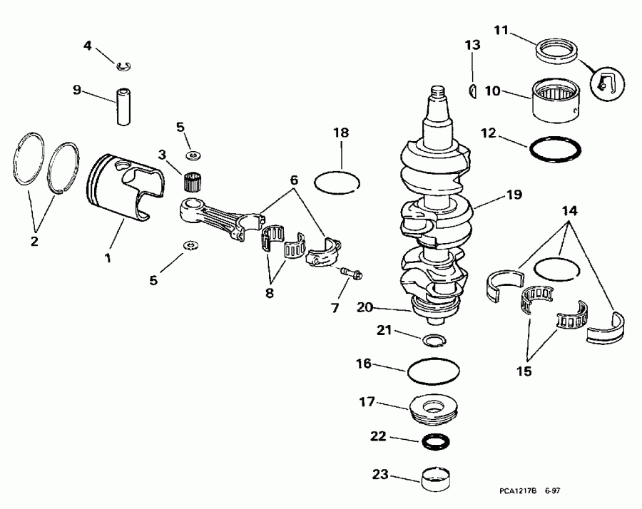    Evinrude BE70ELECB 1998  -  Power Trim & Tilt