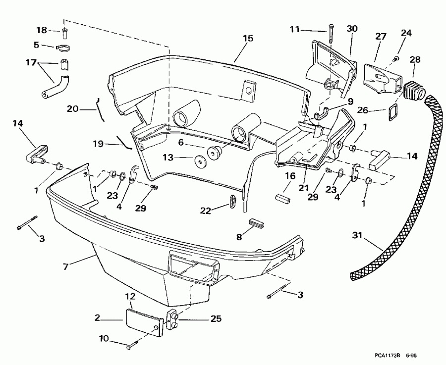  ������� BE90SXECM 1998  - wer Engine Cover