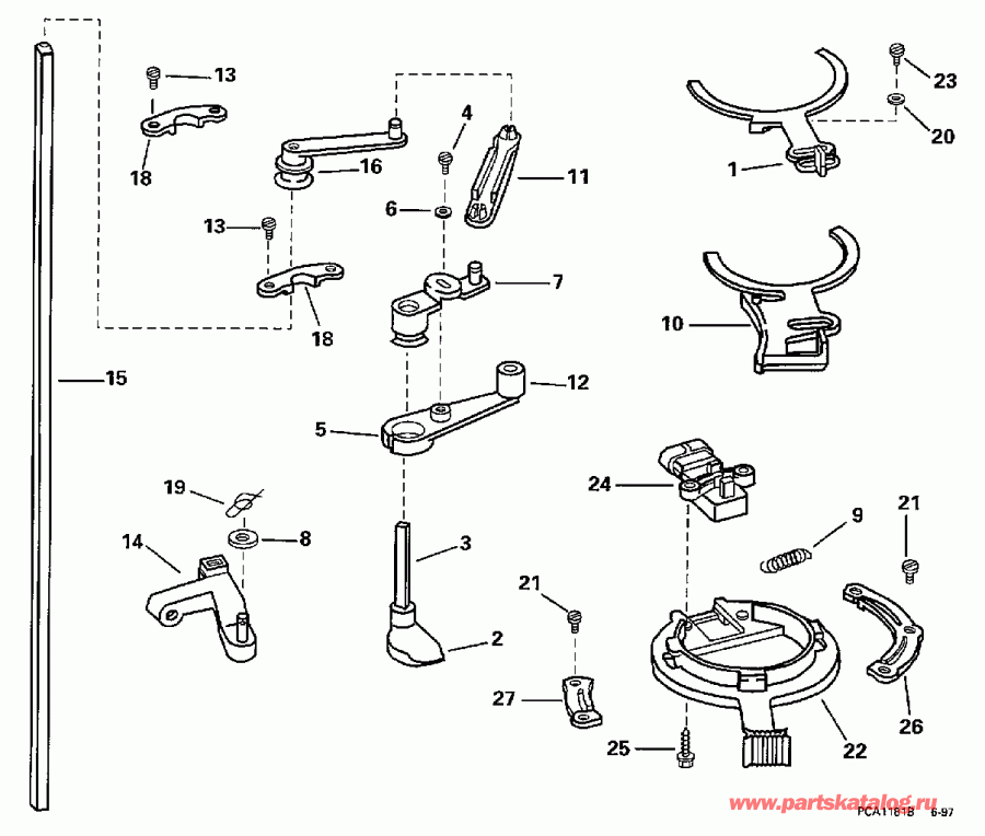    BE90SXECM 1998  - rottle Linkage / rottle  