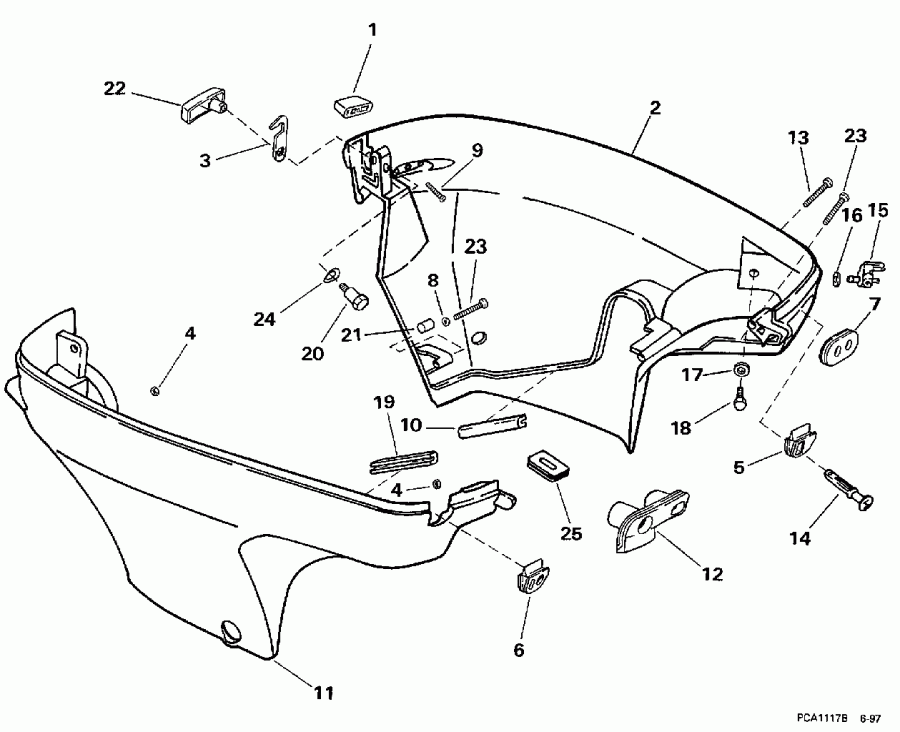  EVINRUDE E10FOECA 1998  - wer Engine Cover
