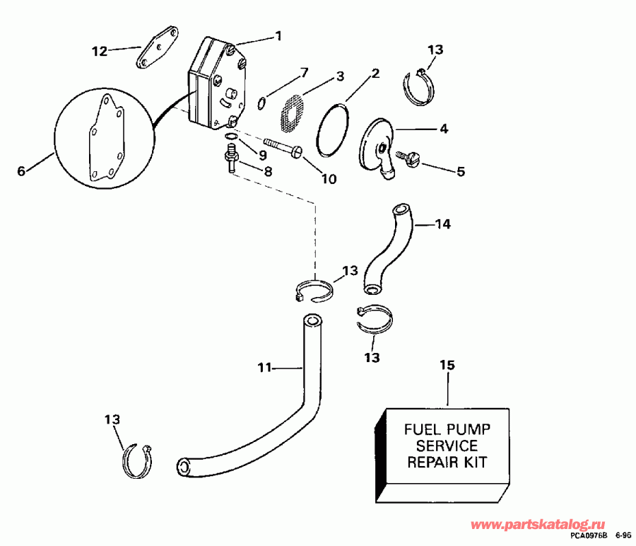 ��������� ��������� EVINRUDE E10RELECC 1998  - el ����� - el Pump