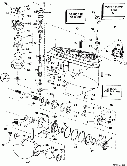  EVINRUDE E115TSXECM 1998  - arcase / arcase