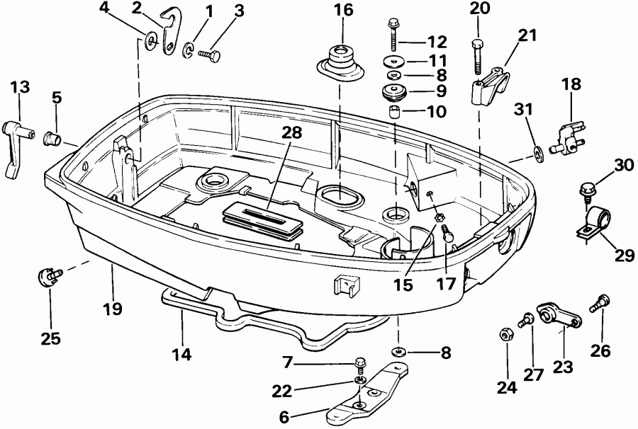 ��������� �������� ����� EVINRUDE E200TXECM 1998  -  Johnson -- 200sl, Stl, 225stl, Sl, Gl - Johnson -- 200sl, Stl, 225stl, Sl, Gl