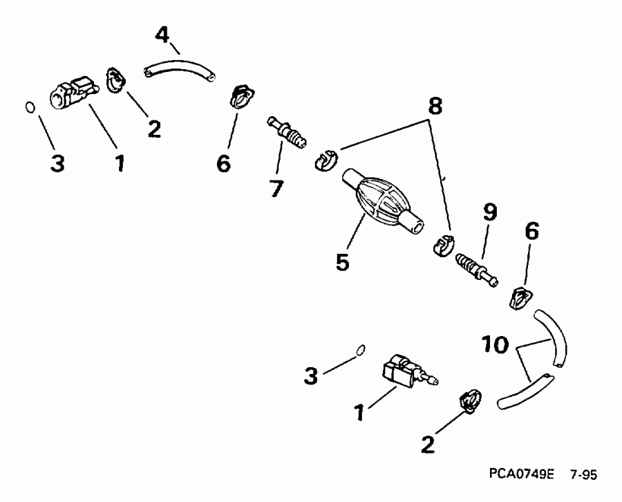 ��������� �������� ����� ������� E25RECB 1998  -  5/16 In. I.d.