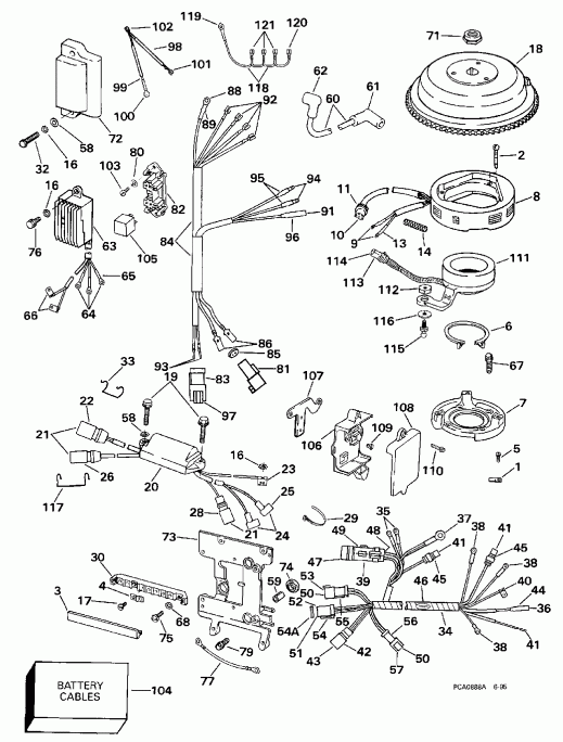   Evinrude E50TSLECC 1998  -  40-50 Electric Start - 40-50 Electric Start