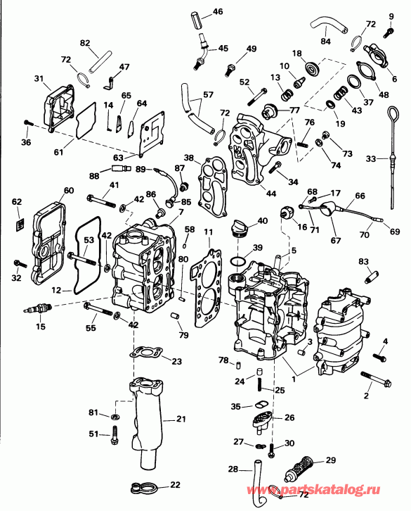   EVINRUDE E8FRECA 1998  - linder &   / linder & Crankcase